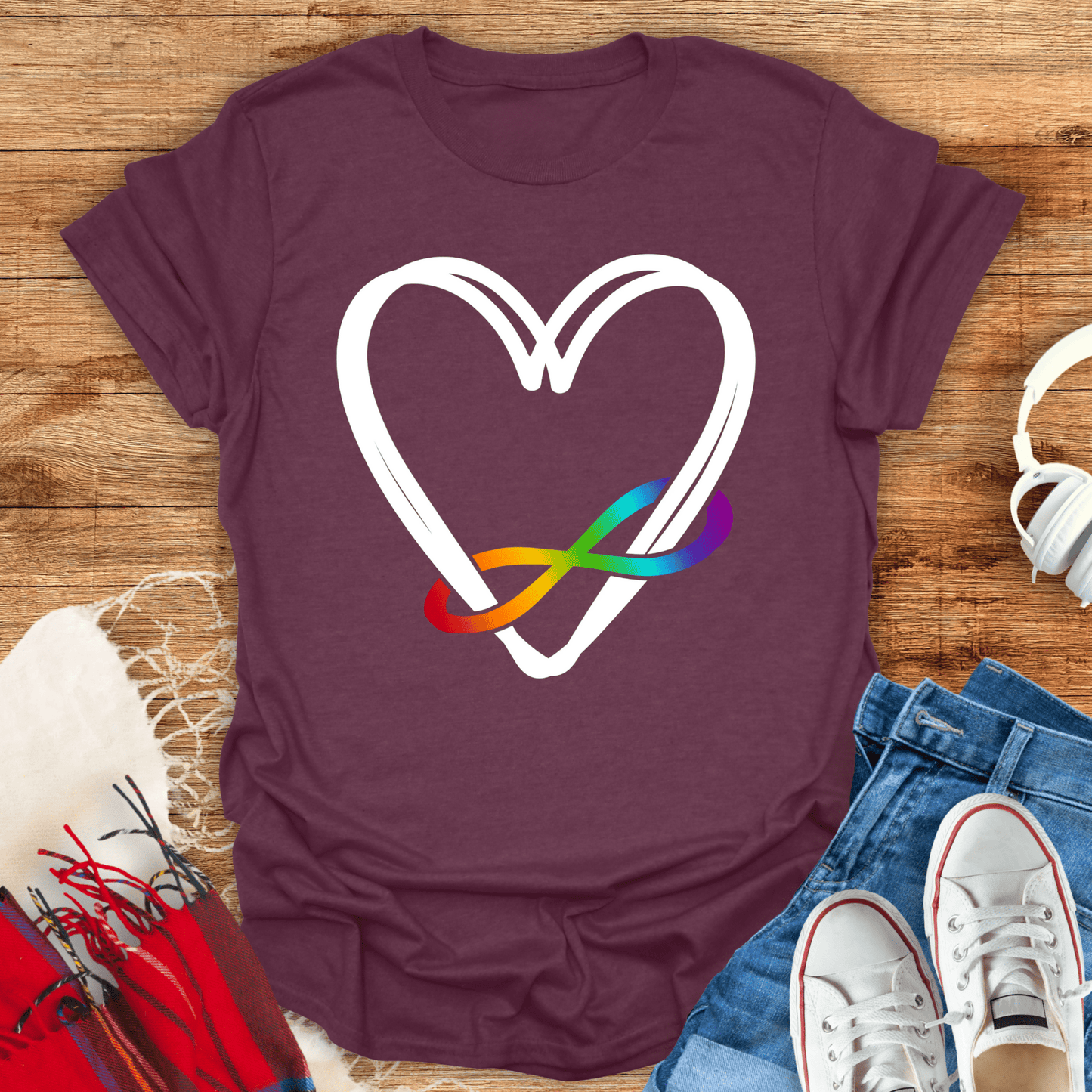 Heart And Infinity Symbol T-Shirt