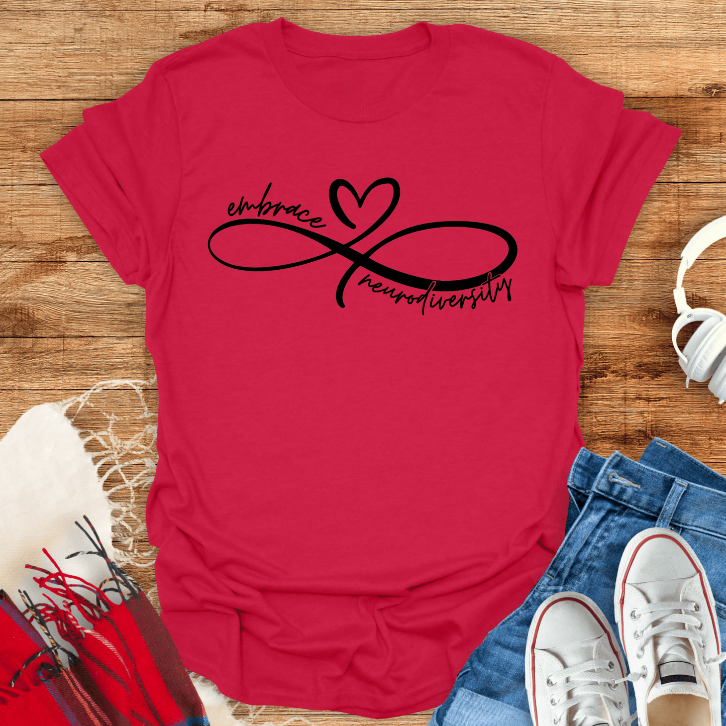 Embrace Neurodiversity Infinity Symbol T-Shirt