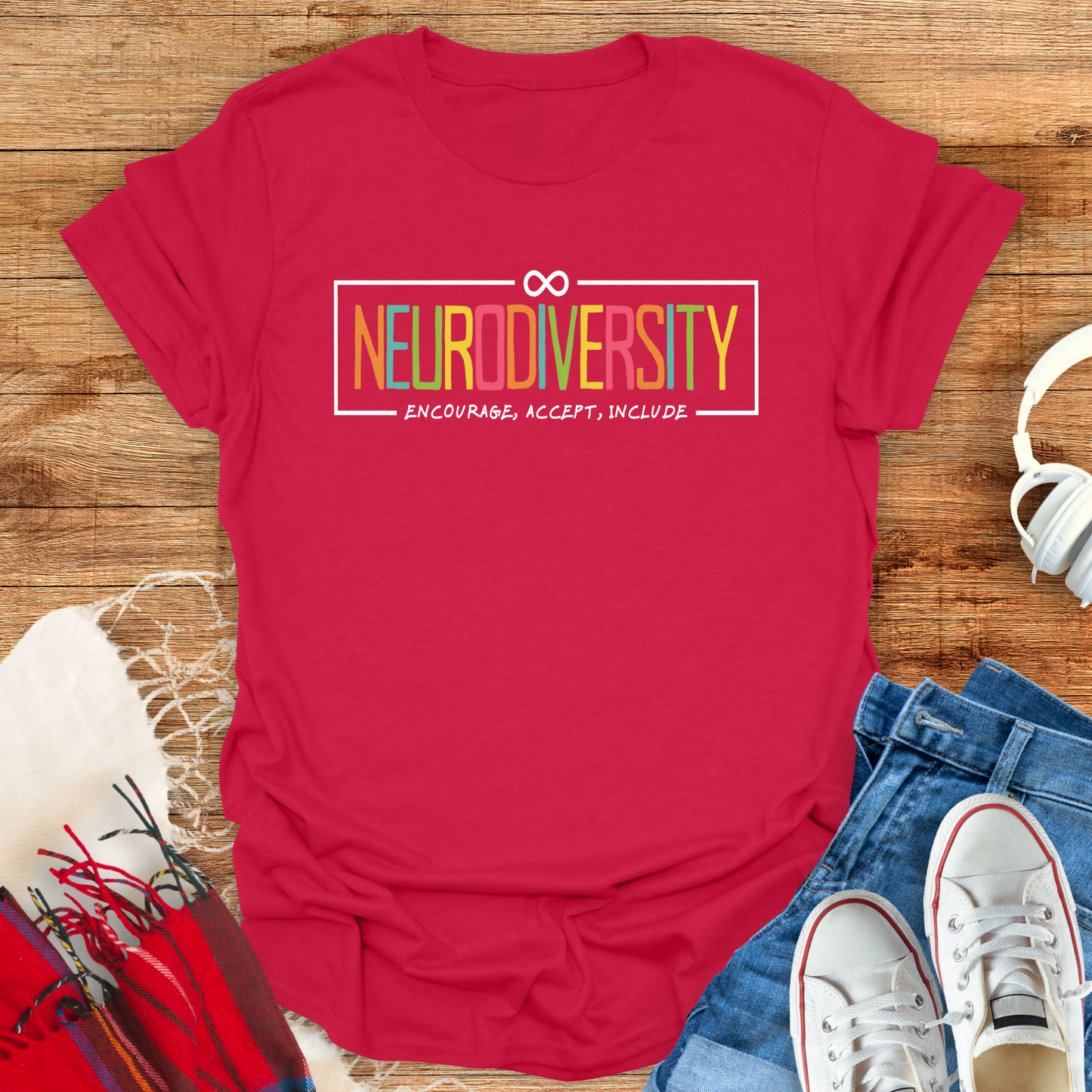 Neurodiversity Encourage, Accept T-Shirt