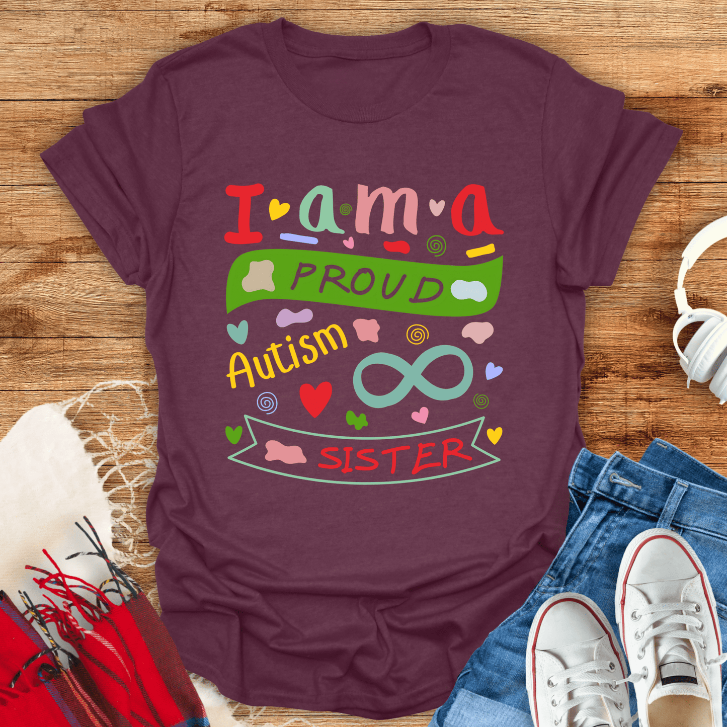 I Am A Proud Autism Sister T-Shirt