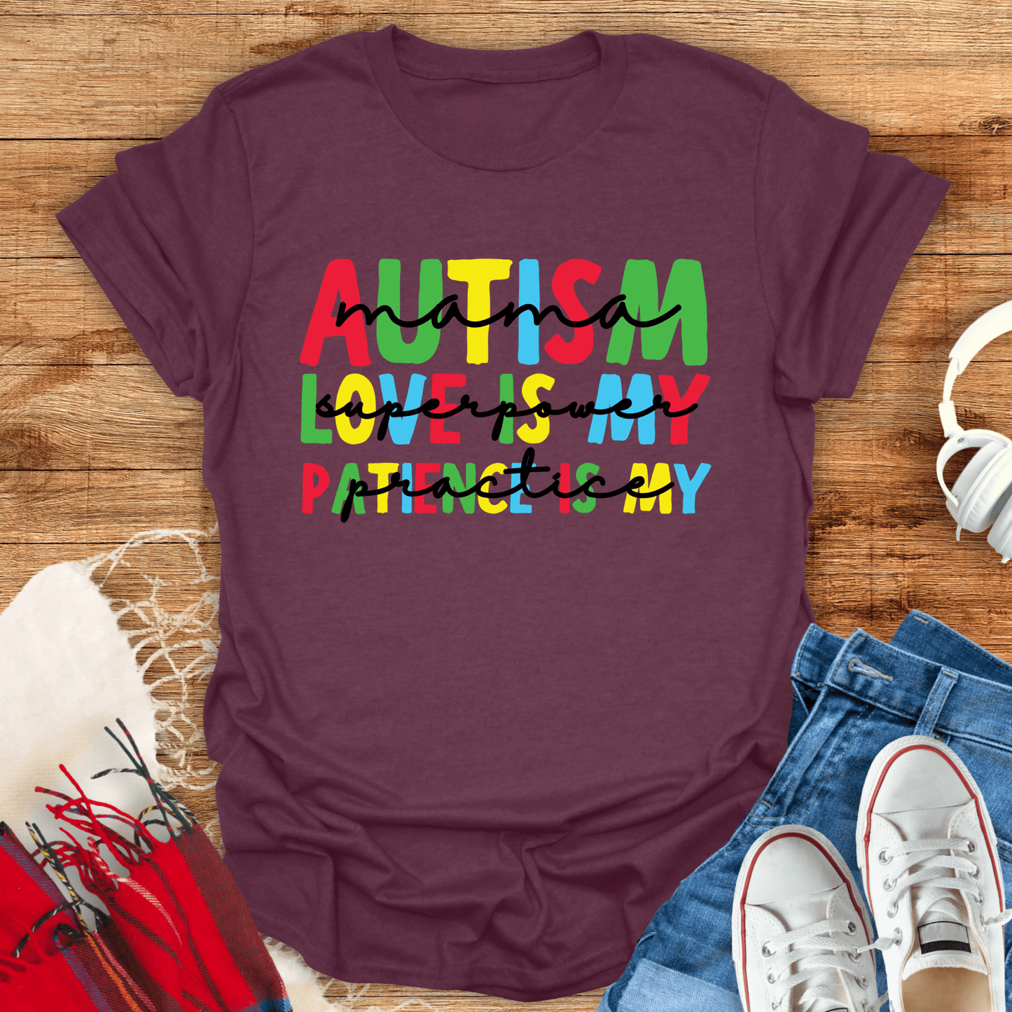 Autism Mama Love Is My Superpower T-Shirt
