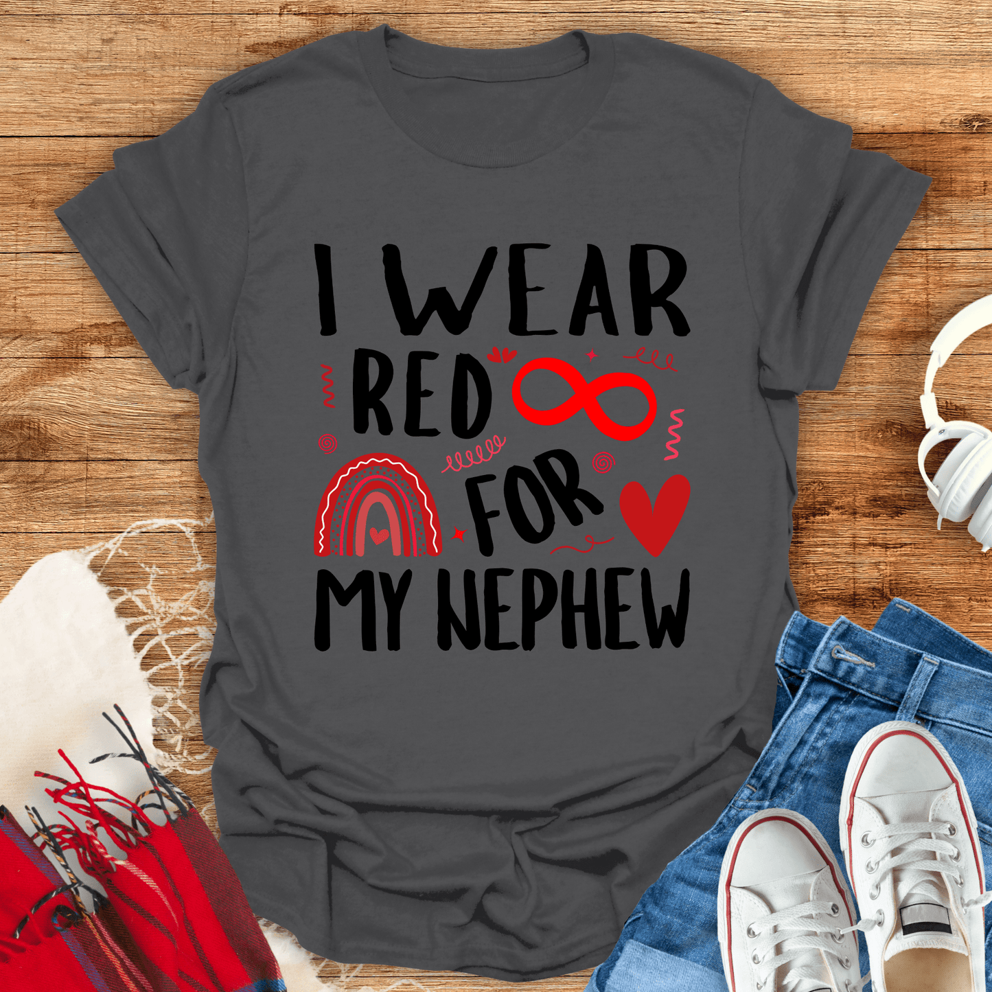 I Wear Red For My Nephew T-Shirt