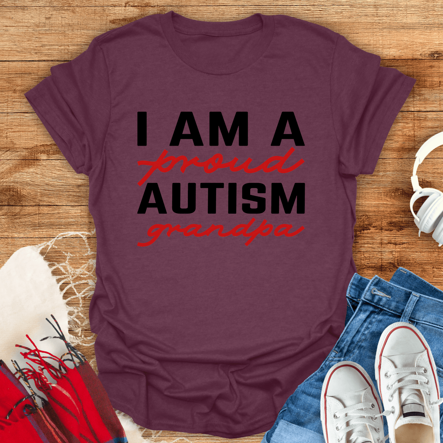 I Am A Proud Autism Grandpa T-Shirt