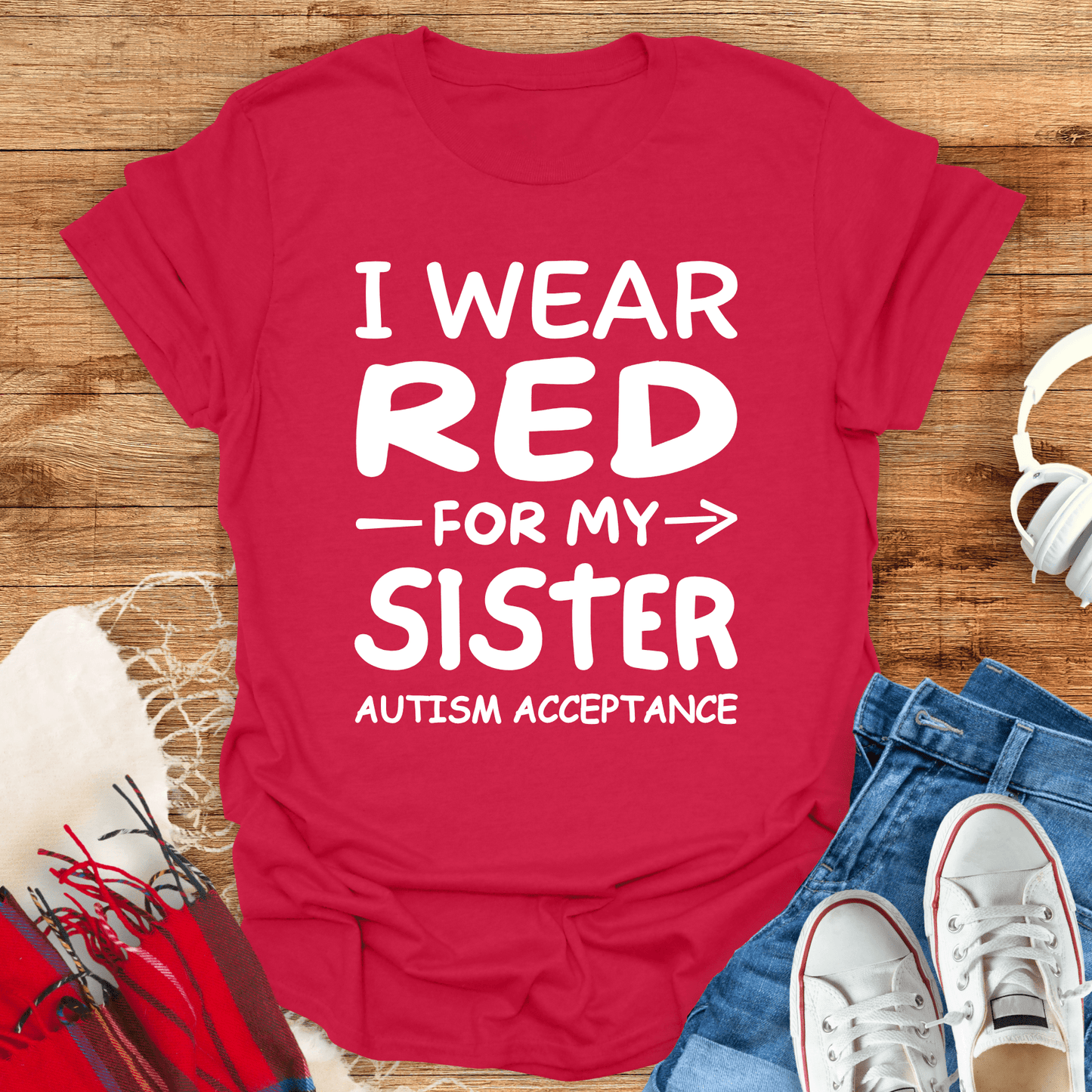 I Wear Red For My Sister T-Shirt