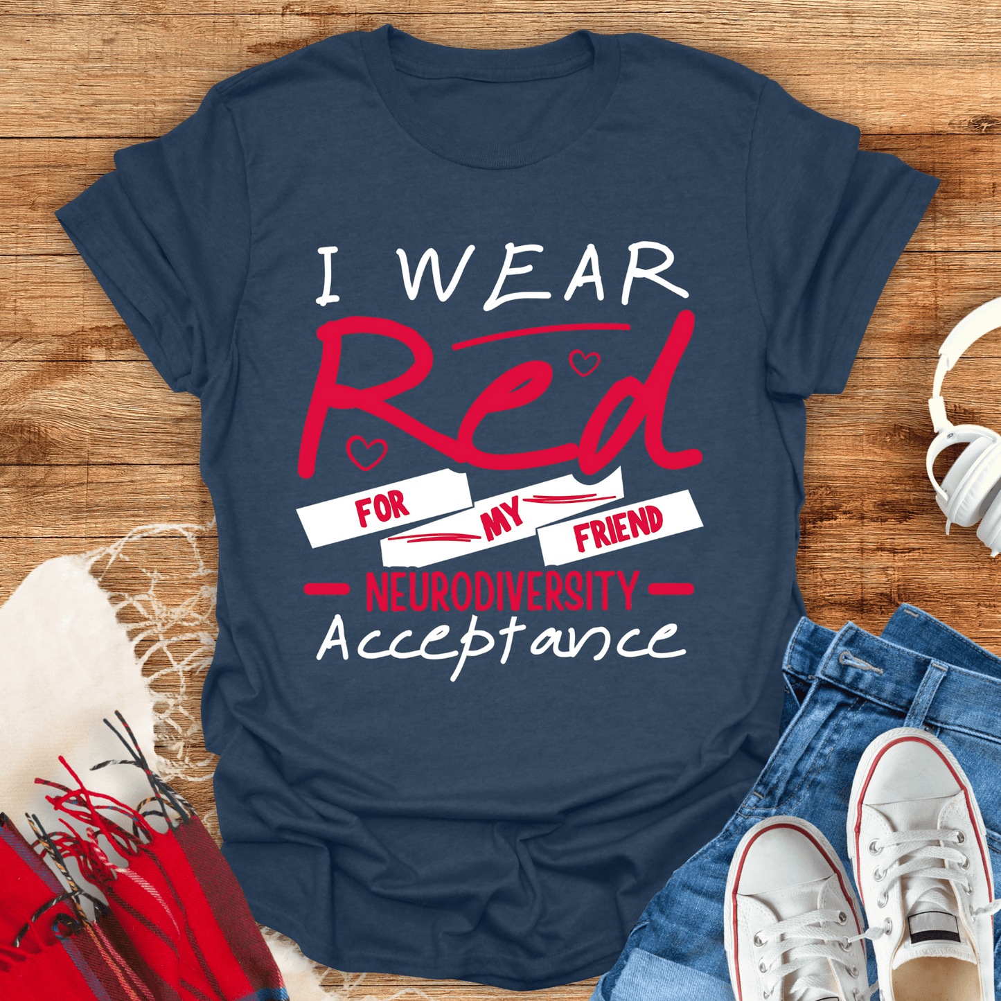 I Wear Red For My Friend T-Shirt