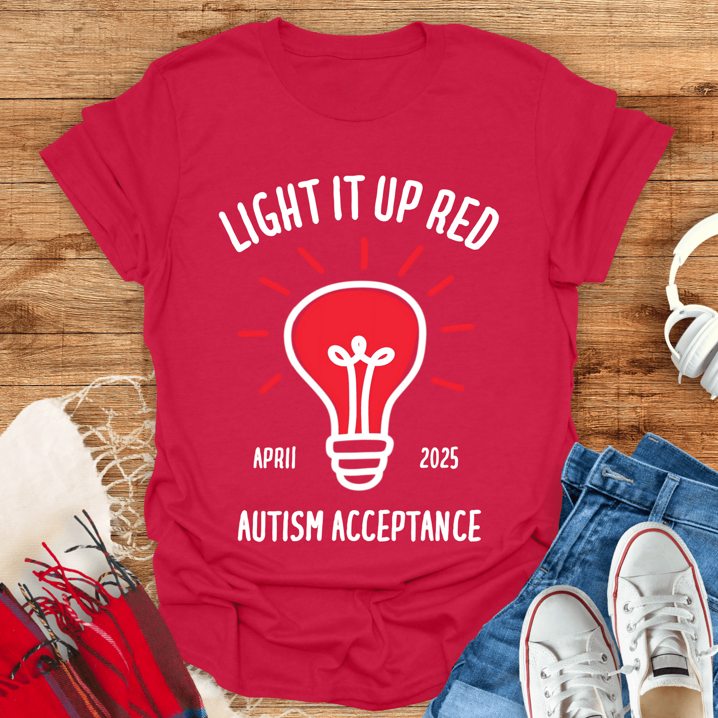 Light It Up Red T-Shirt