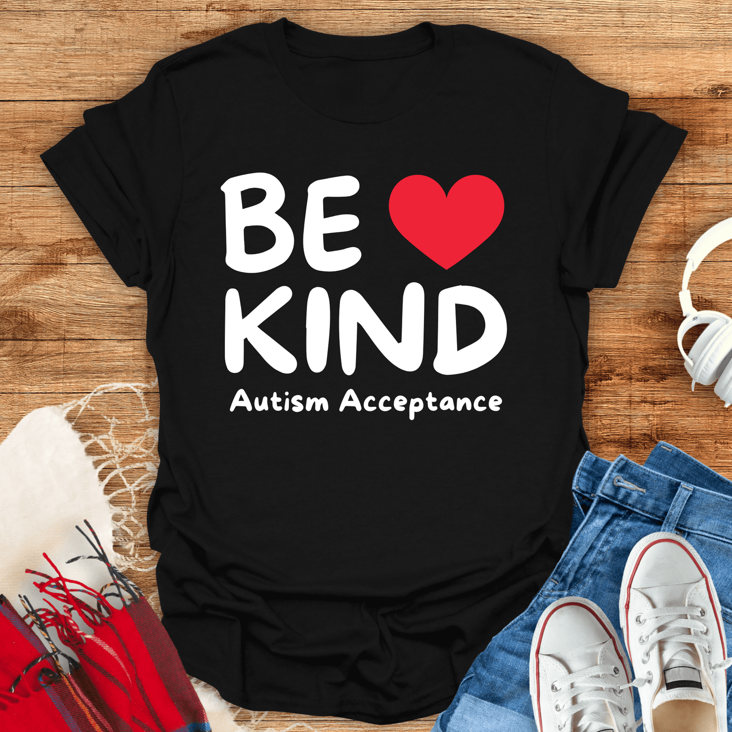 Be Kind Autism Acceptance T-Shirt