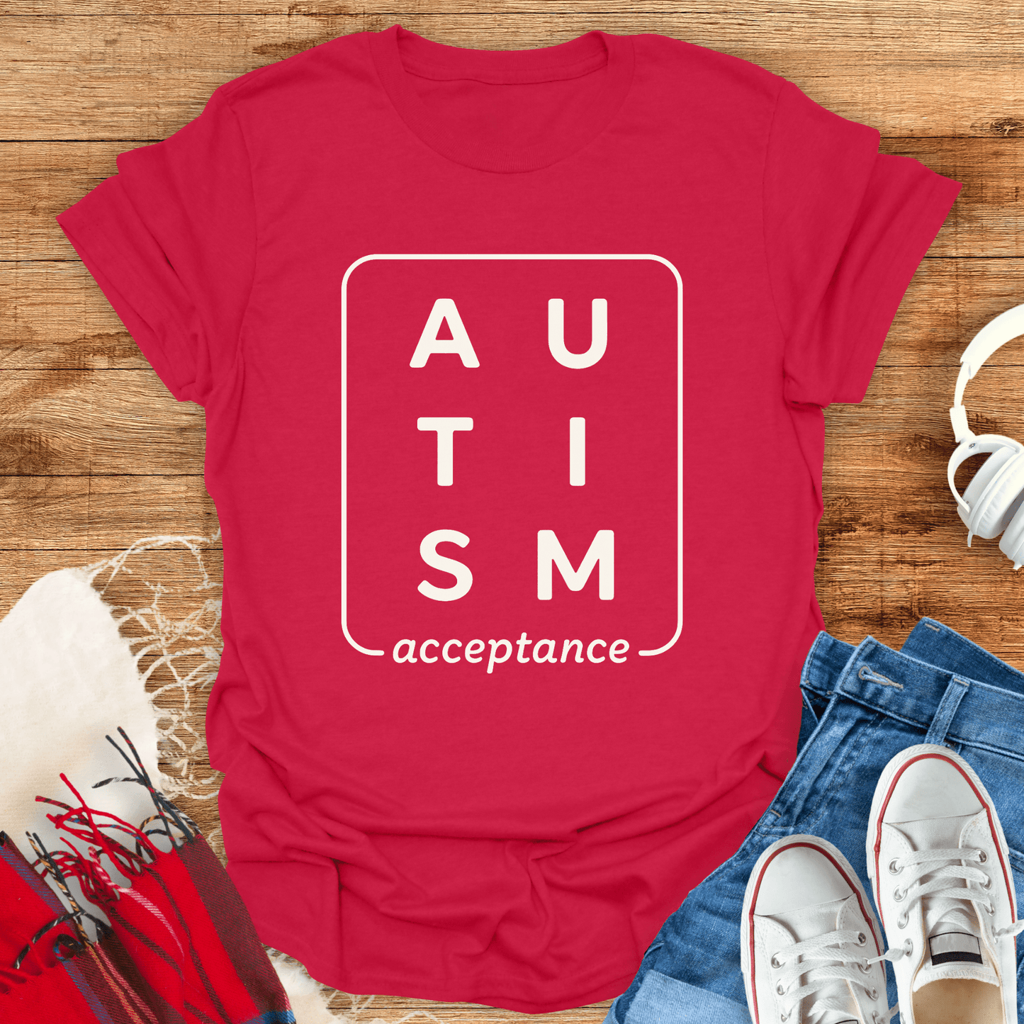 Autism Acceptance Boxed T-Shirt
