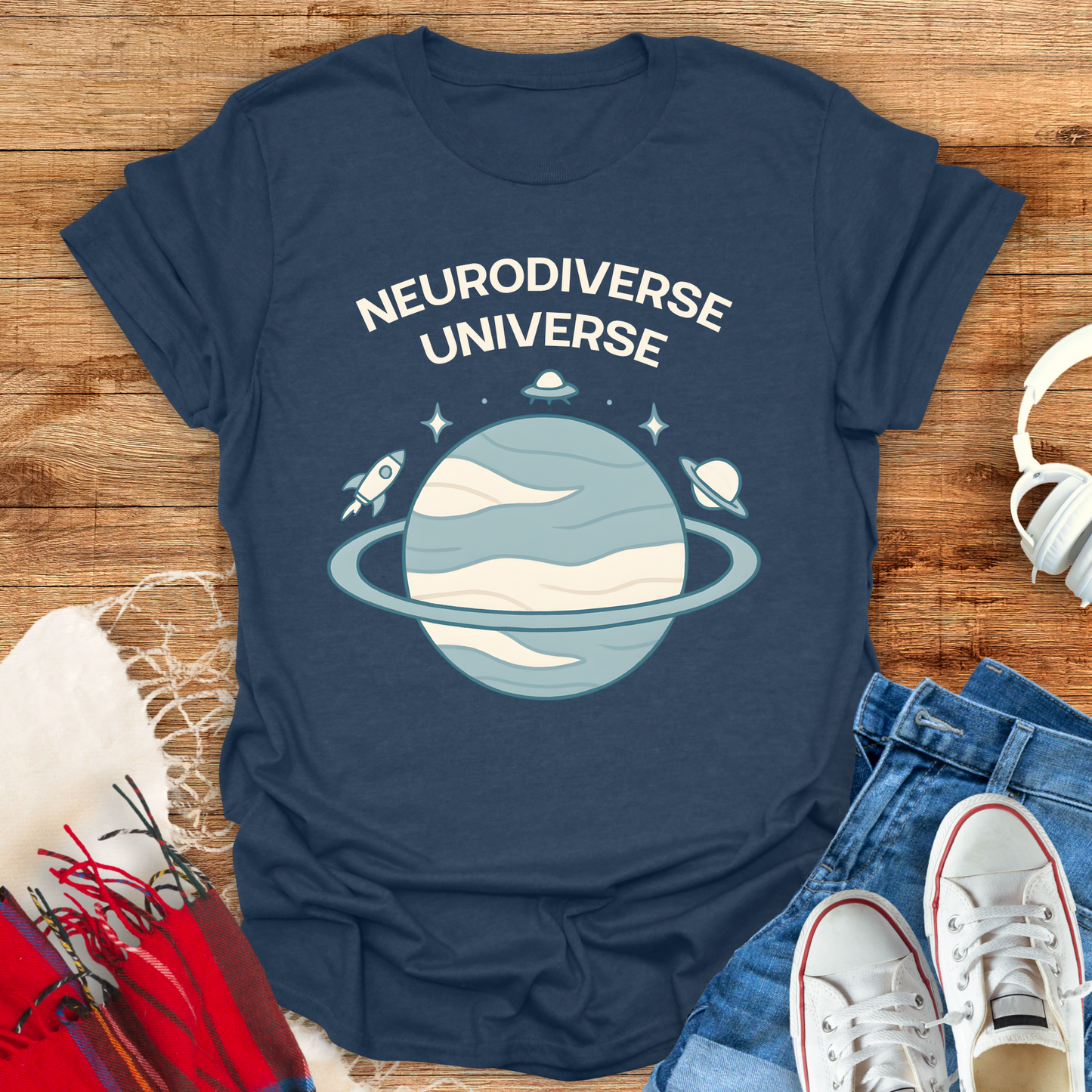 Neurodiverse Universe Planet T-Shirt