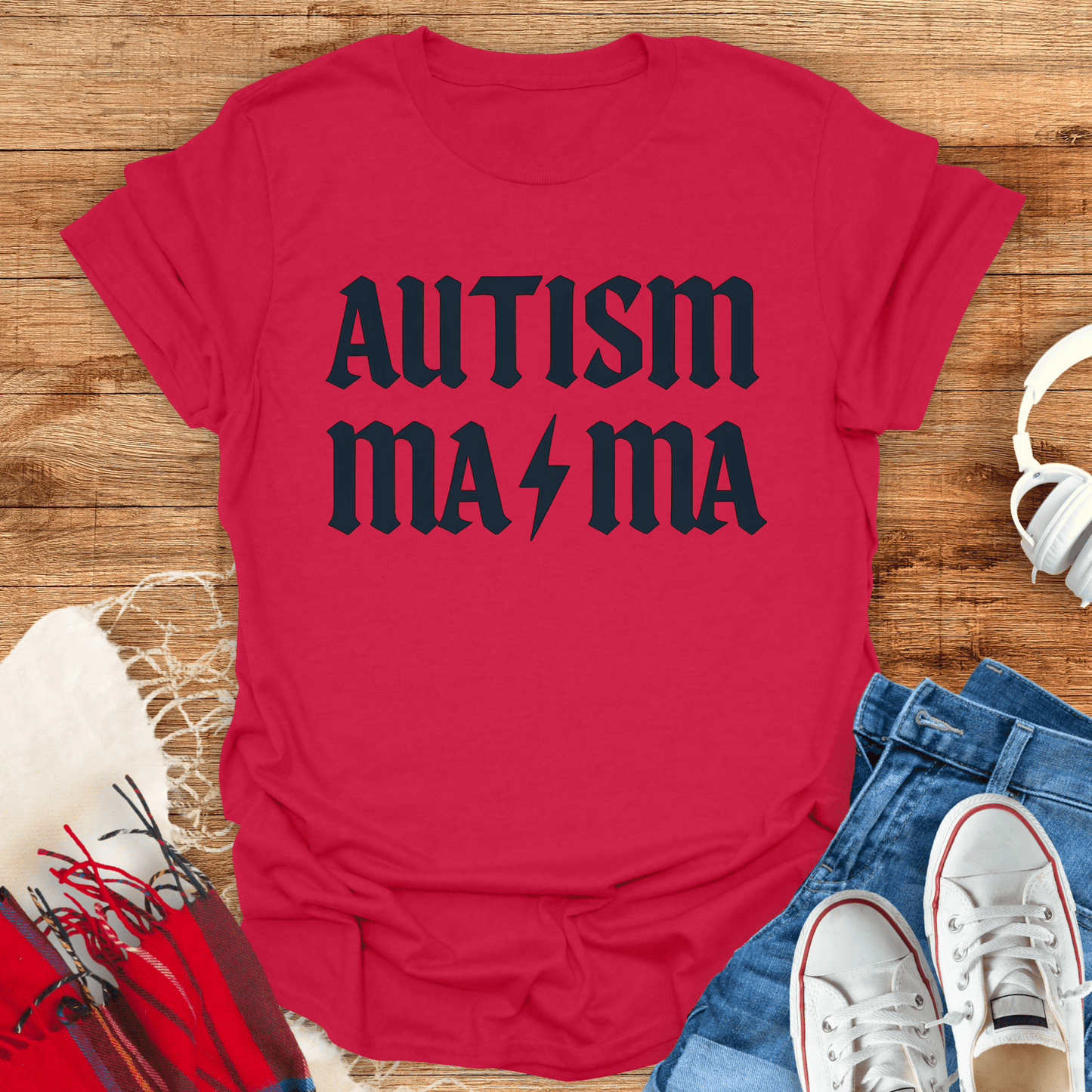 Autism Mama Lightning T-Shirt