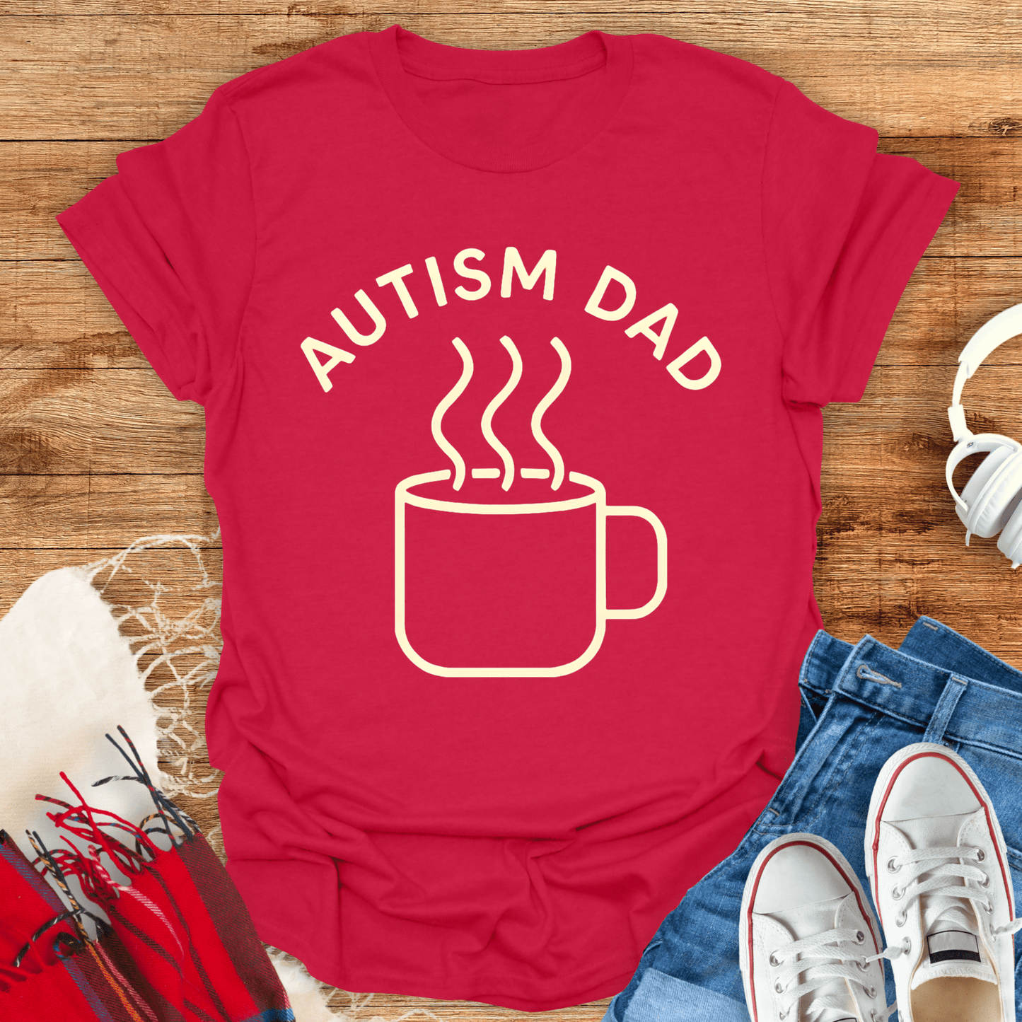 Autism Dad Coffee T-Shirt