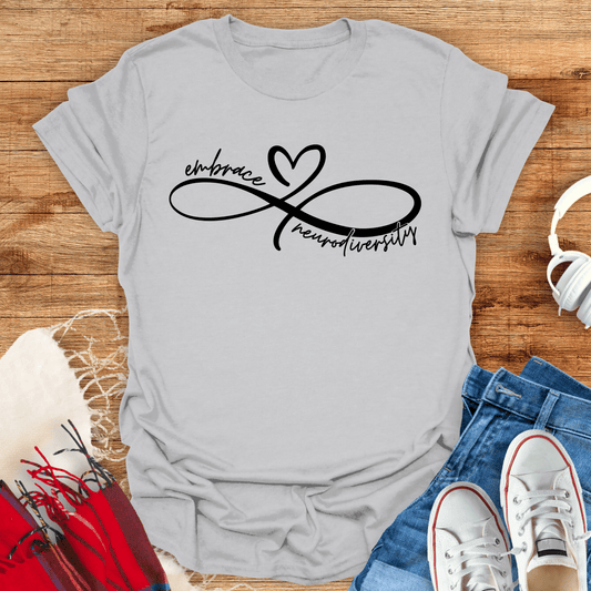 Embrace Neurodiversity Infinity Symbol T-Shirt