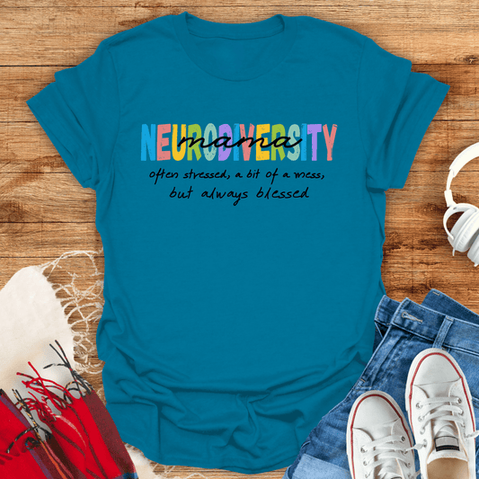 Neurodiversity Mama Always Blessed T-Shirt