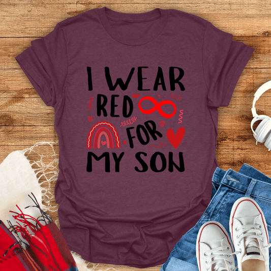 I Wear Red For My Son T-Shirt