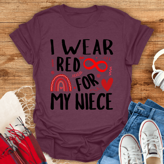 I Wear Red For My Niece T-Shirt
