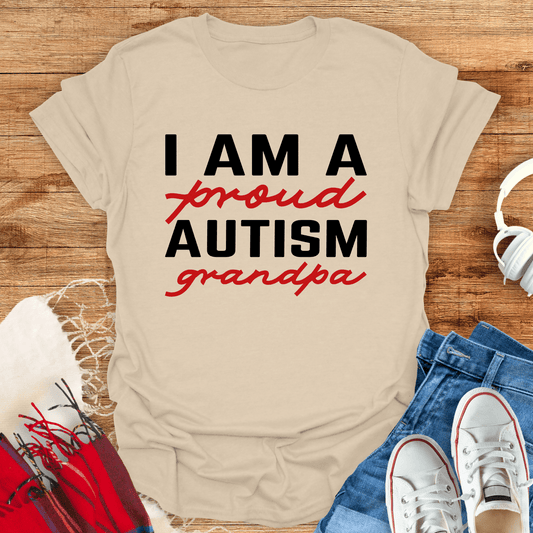 I Am A Proud Autism Grandpa T-Shirt