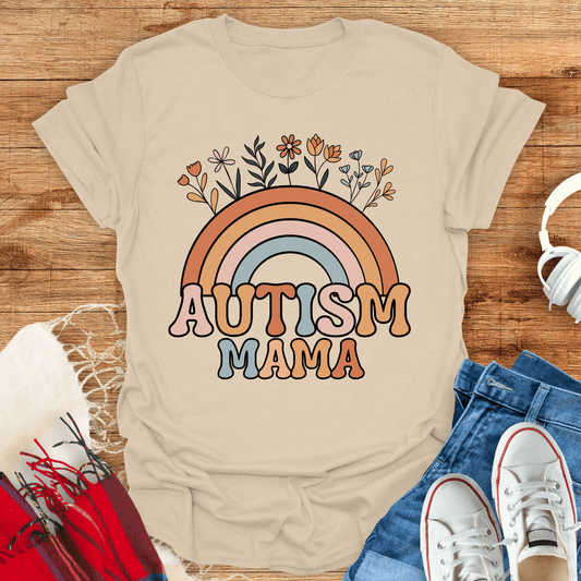 Autism Mama Flower T-Shirt
