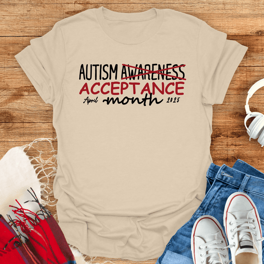 Autism Acceptance Month April 2025 T-Shirt