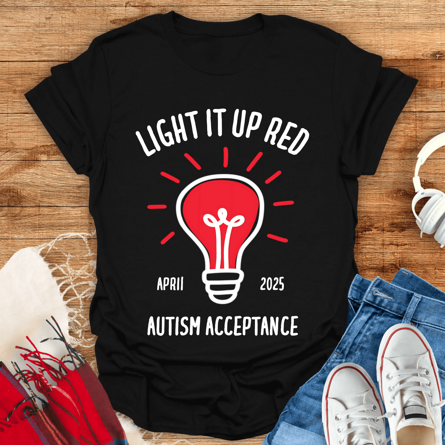 Light It Up Red T-Shirt