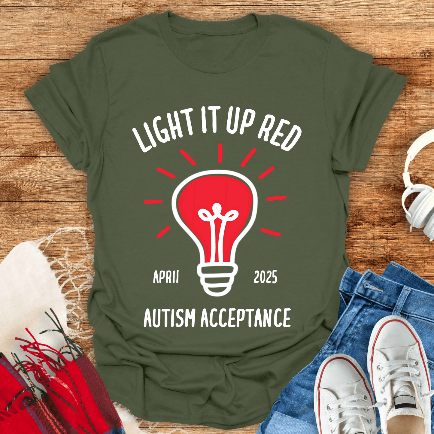 Light It Up Red T-Shirt