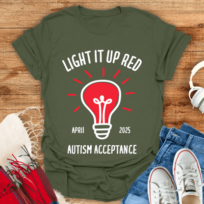 Light It Up Red T-Shirt