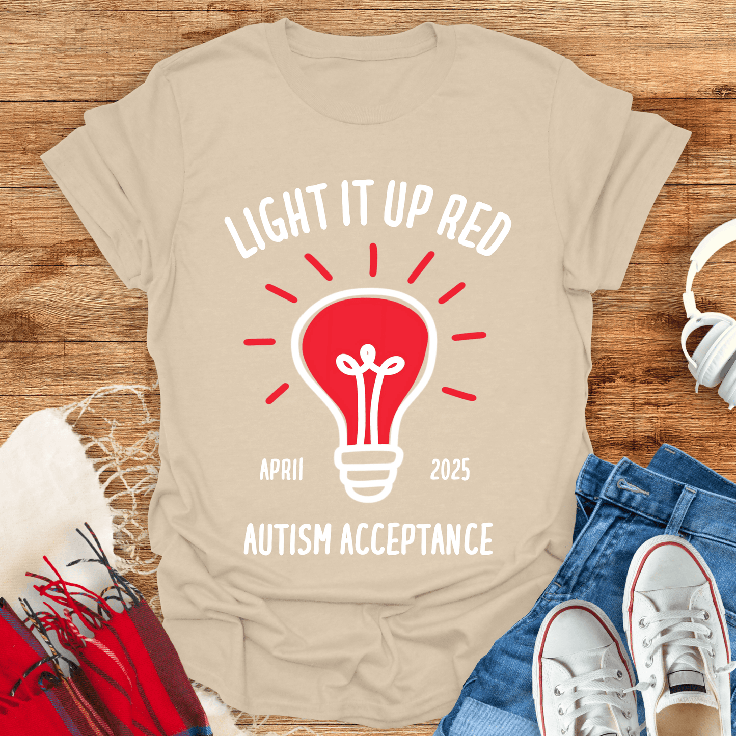 Light It Up Red T-Shirt