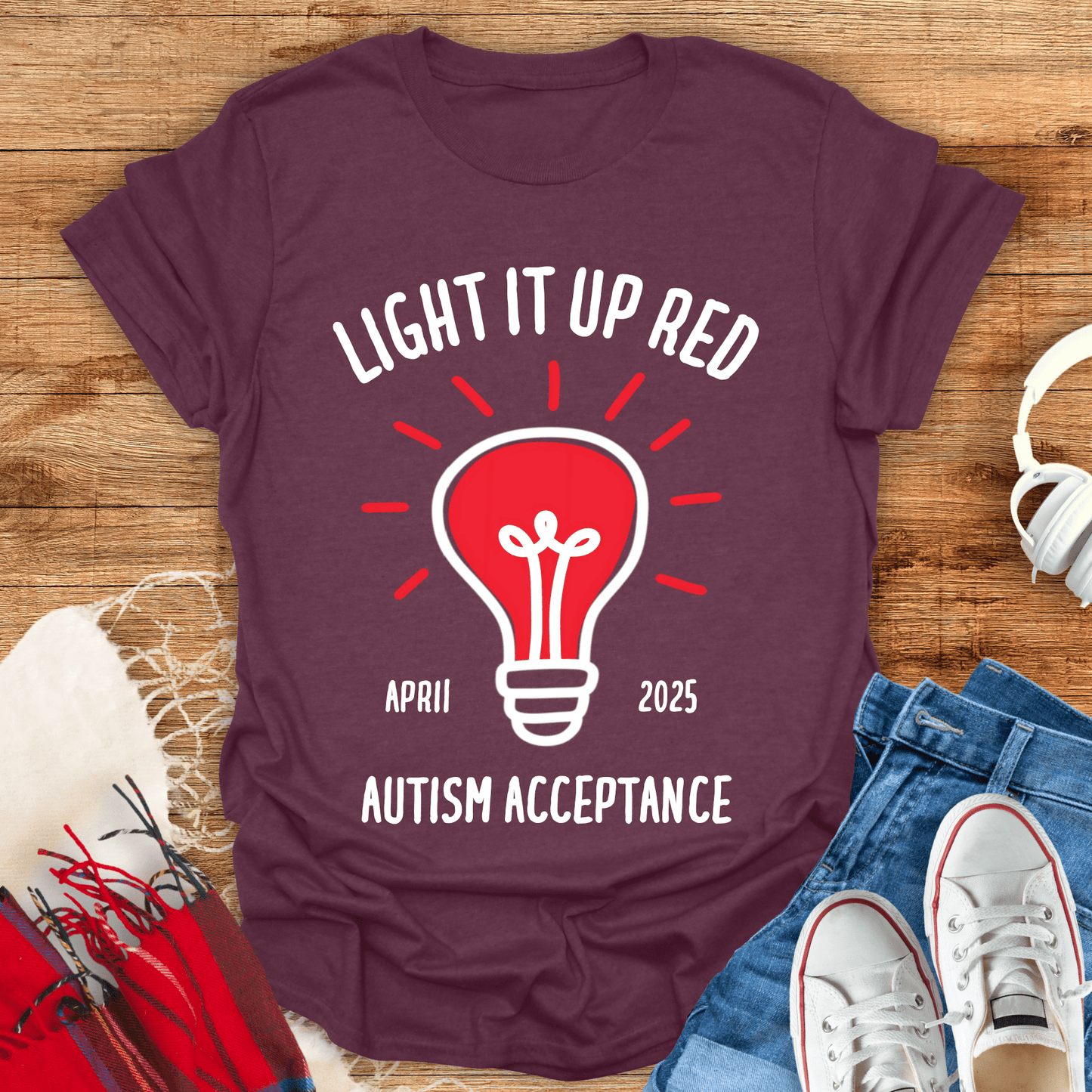 Light It Up Red T-Shirt
