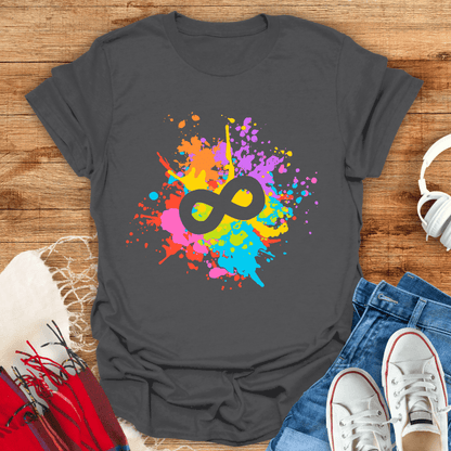 Infinity Symbol Paint Splatter T-Shirt
