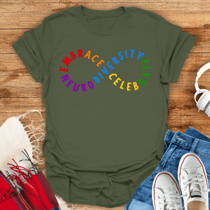 Embrace And Celebrate Neurodiversity T-Shirt