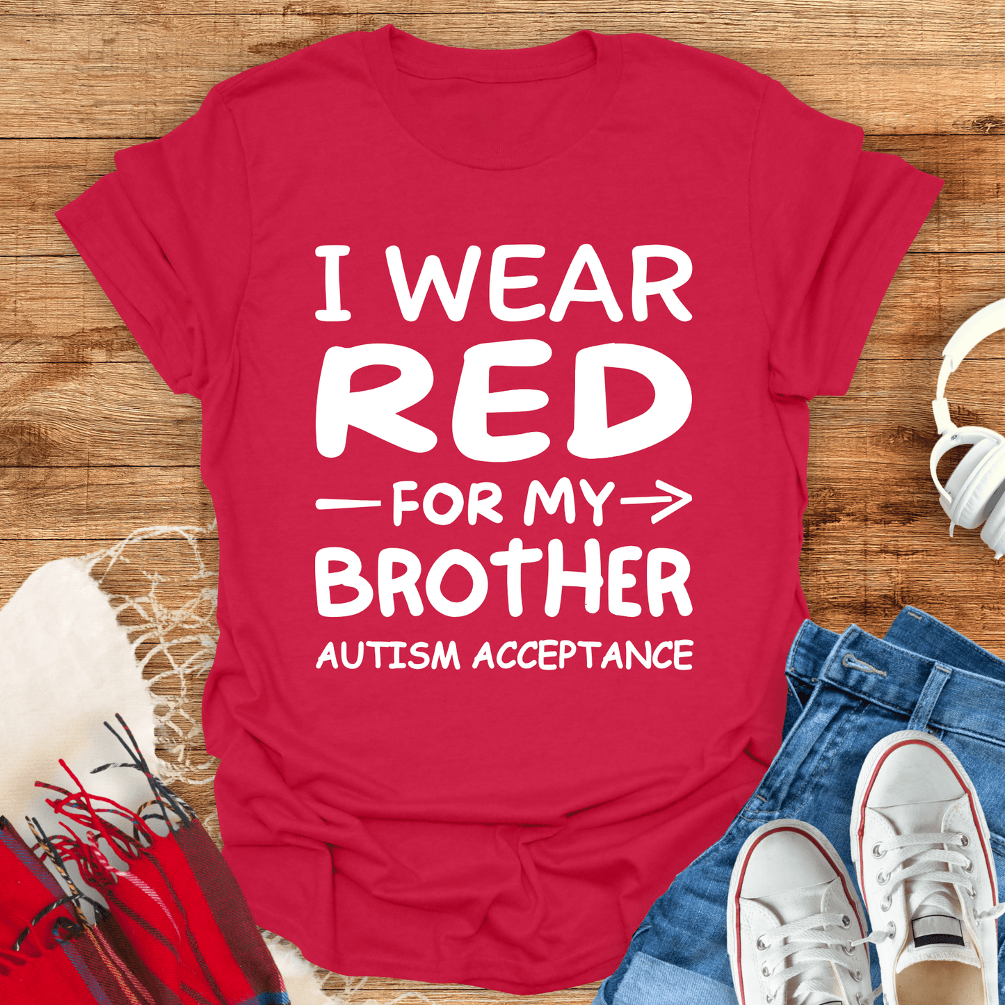 I Wear Red For My Brother T-Shirt