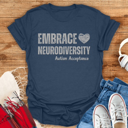 Embrace Neurodiversity Autism Acceptance T-Shirt