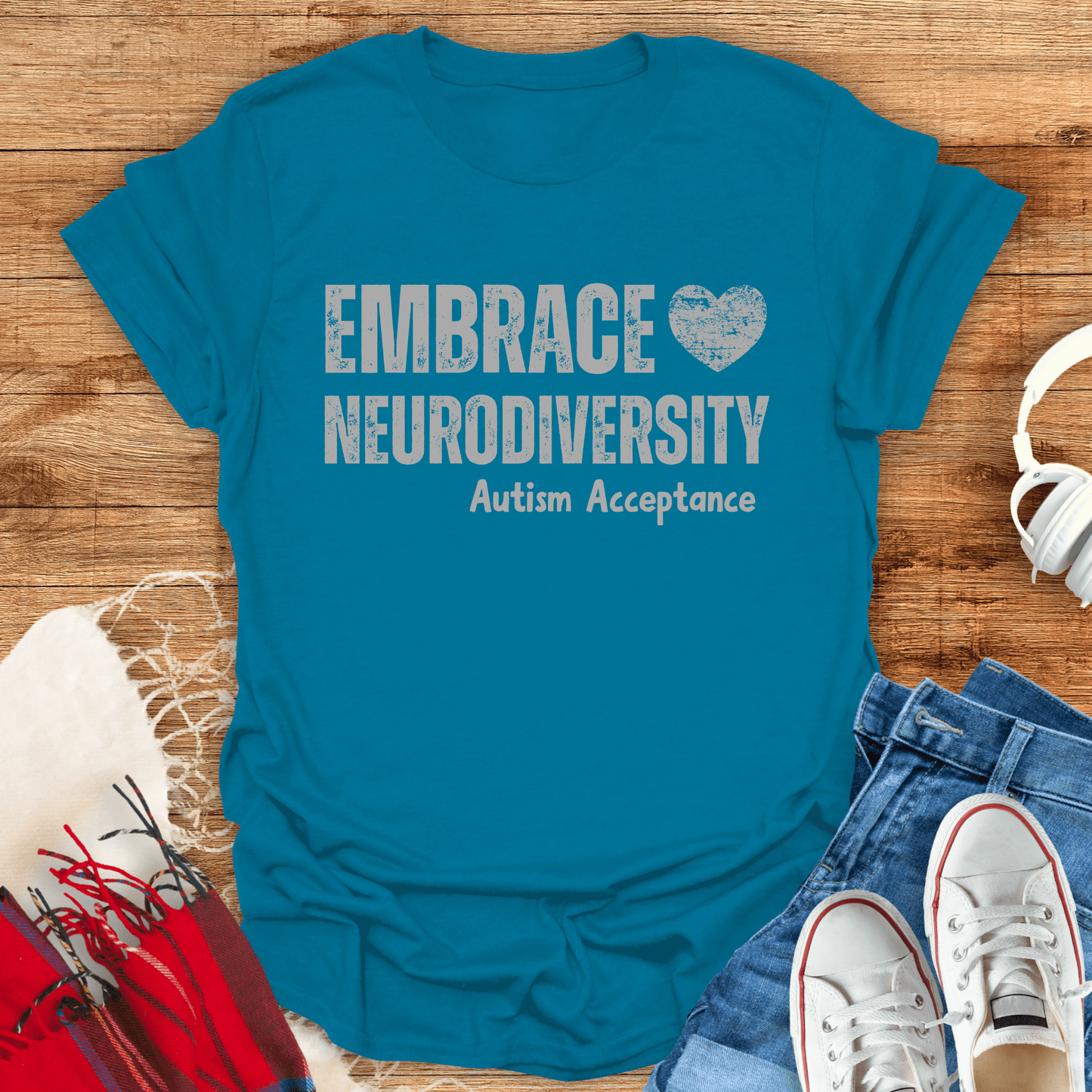 Embrace Neurodiversity Autism Acceptance T-Shirt