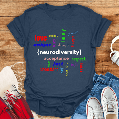 Neurodiversity Word Cloud T-Shirt
