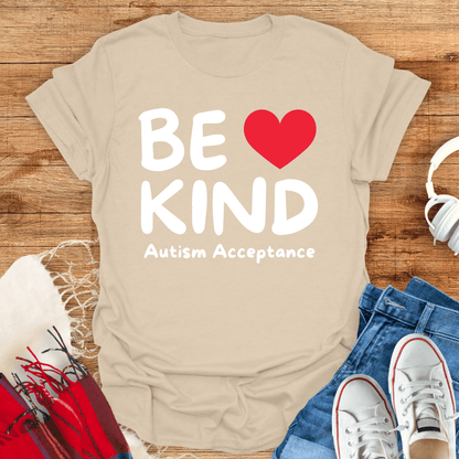 Be Kind Autism Acceptance T-Shirt