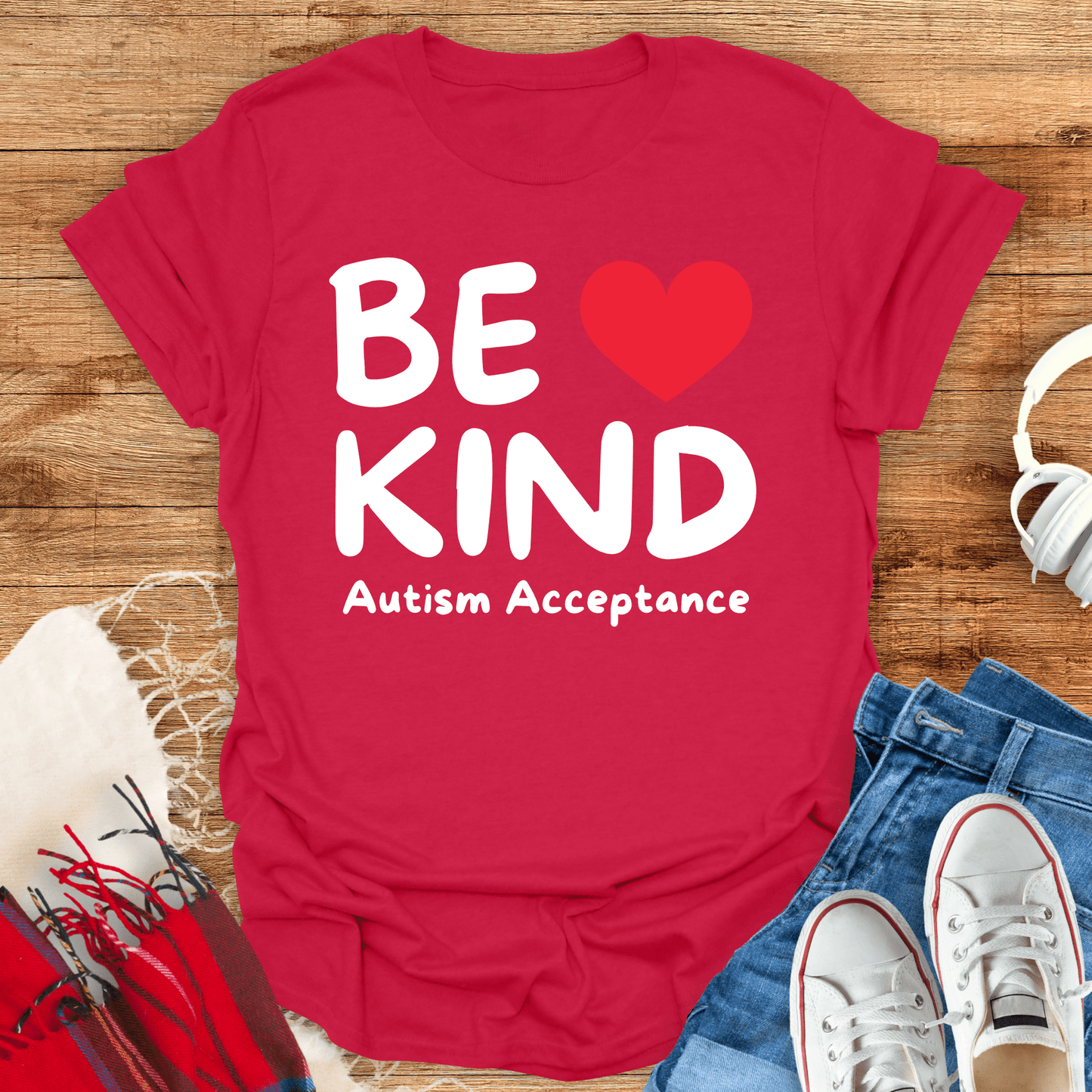 Be Kind Autism Acceptance T-Shirt
