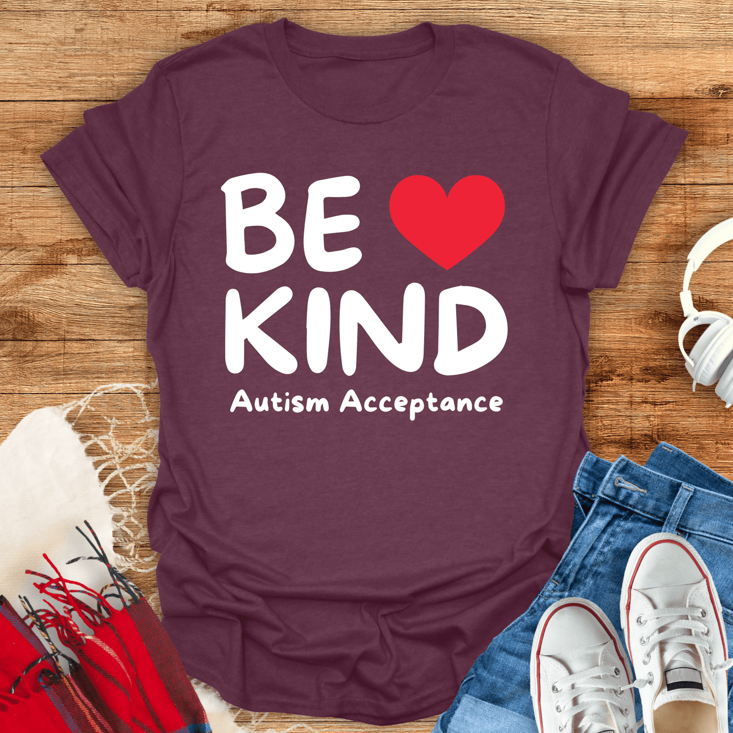 Be Kind Autism Acceptance T-Shirt