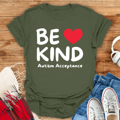 Be Kind Autism Acceptance T-Shirt