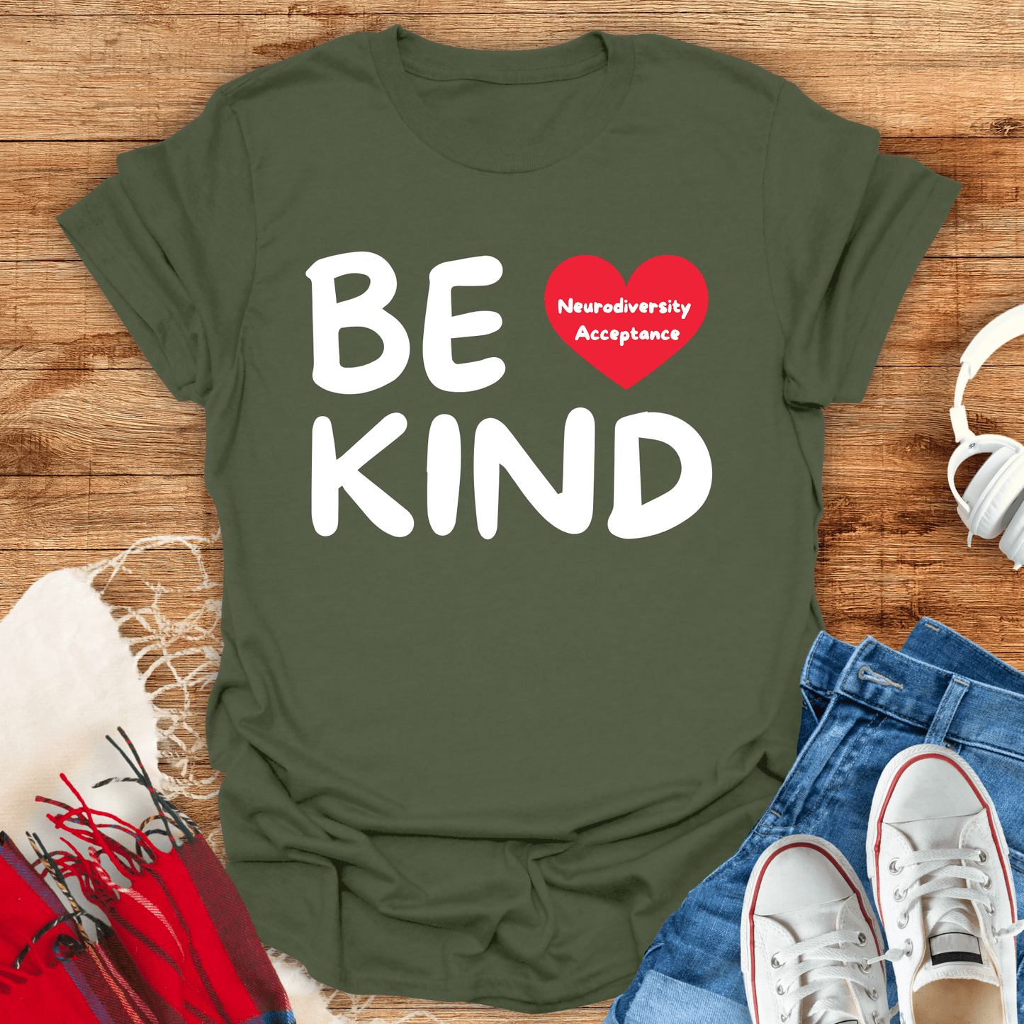 Be Kind Neurodiversity Acceptance T-Shirt