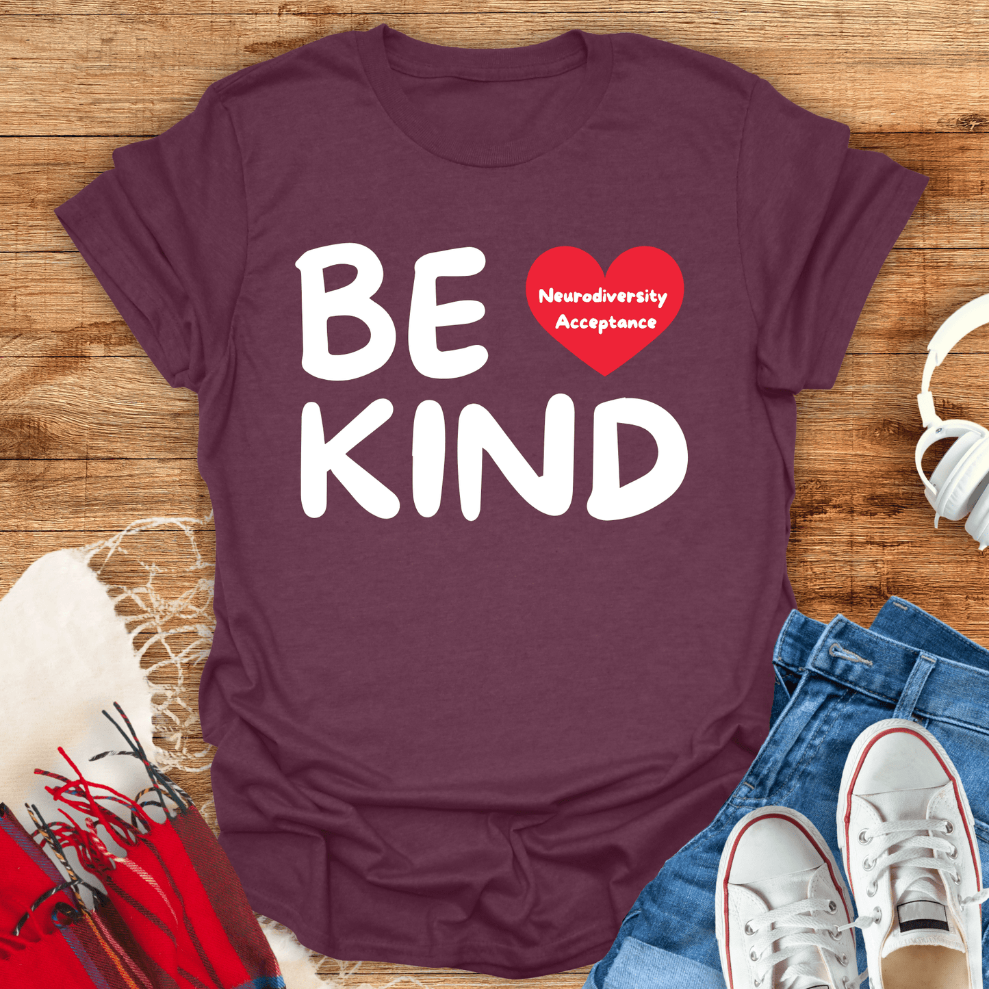 Be Kind Neurodiversity Acceptance T-Shirt