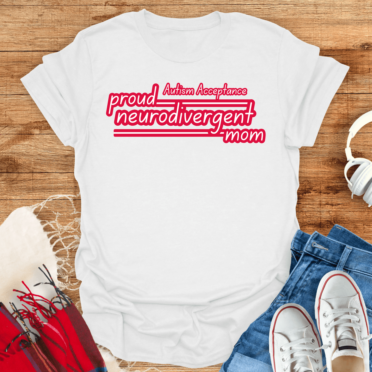 Proud Neurodivergent Mom T-Shirt
