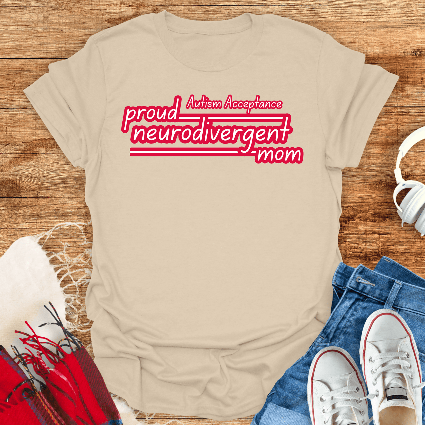 Proud Neurodivergent Mom T-Shirt