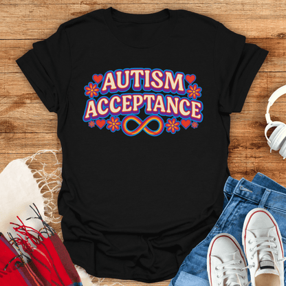 Autism Acceptance Floral T-Shirt