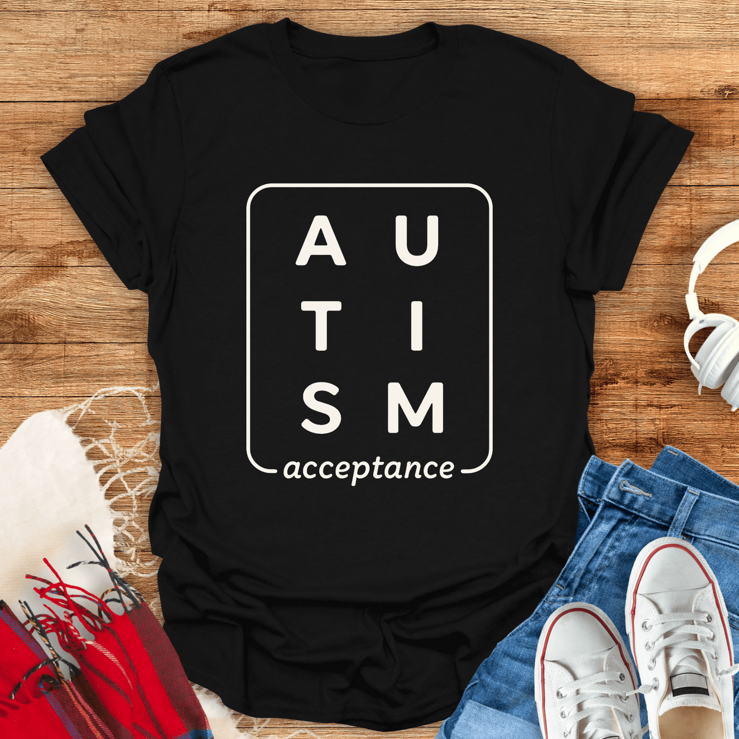 Autism Acceptance Boxed T-Shirt