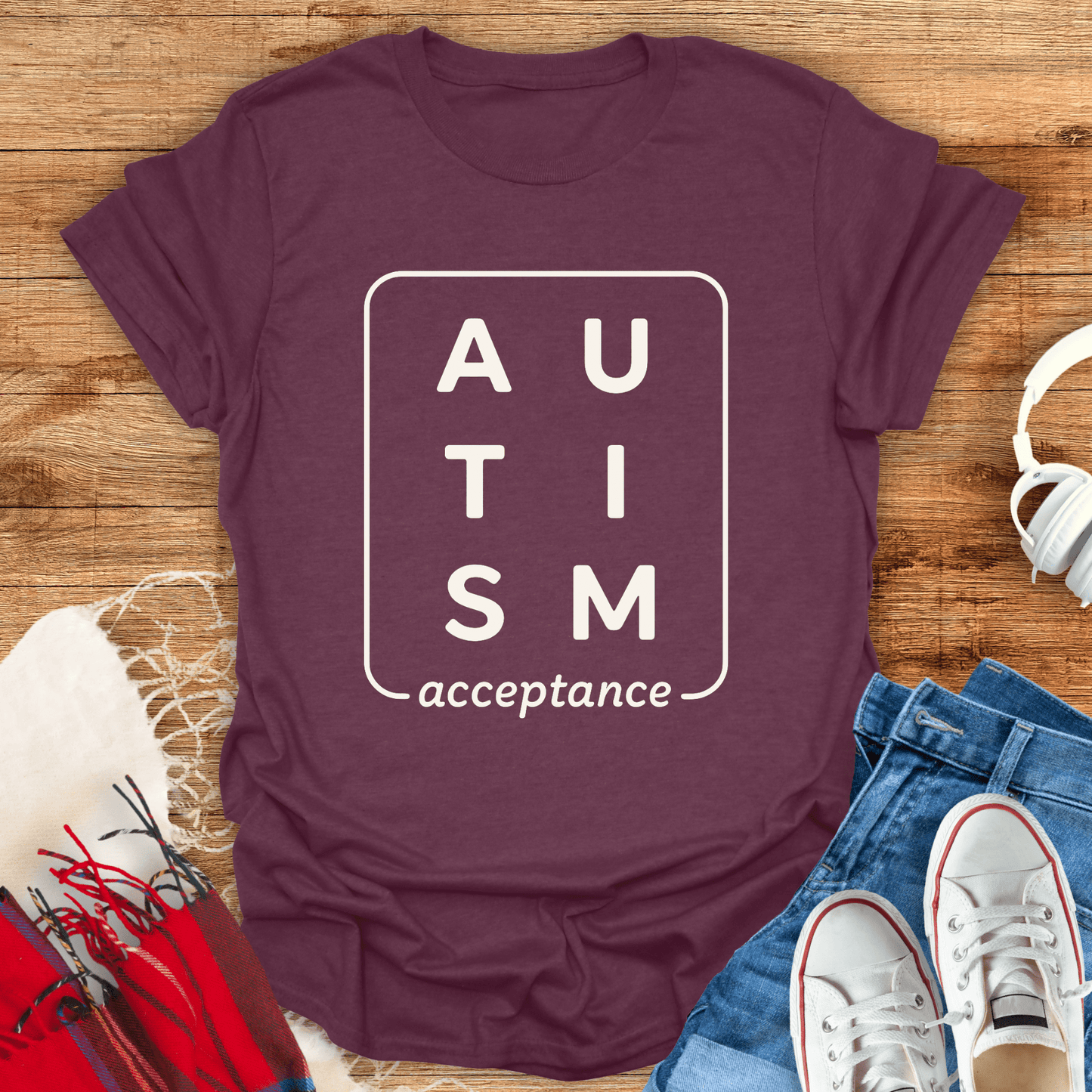 Autism Acceptance Boxed T-Shirt