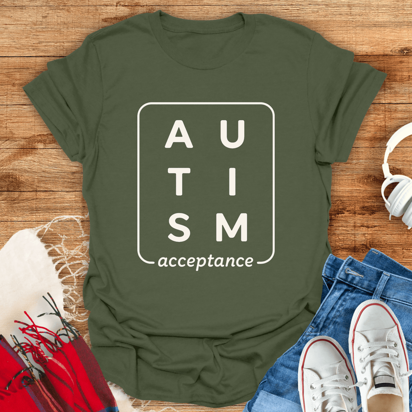 Autism Acceptance Boxed T-Shirt