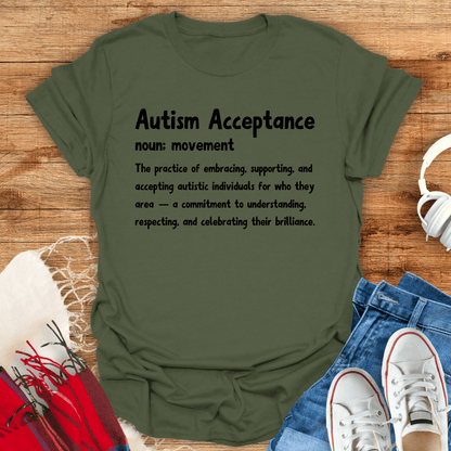 Autism Acceptance Definition T-Shirt