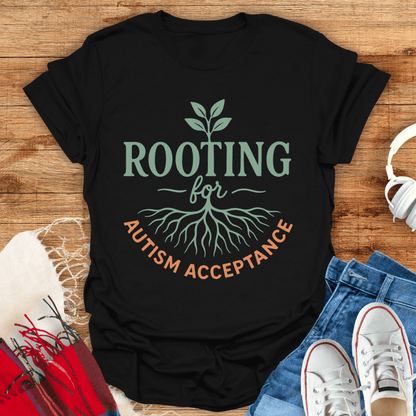 Rooting For Autism Acceptance T-Shirt