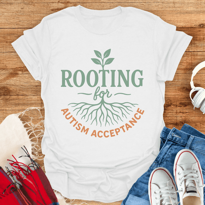 Rooting For Autism Acceptance T-Shirt