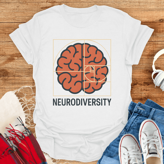 Neurodiversity Brain Fibonacci T-Shirt