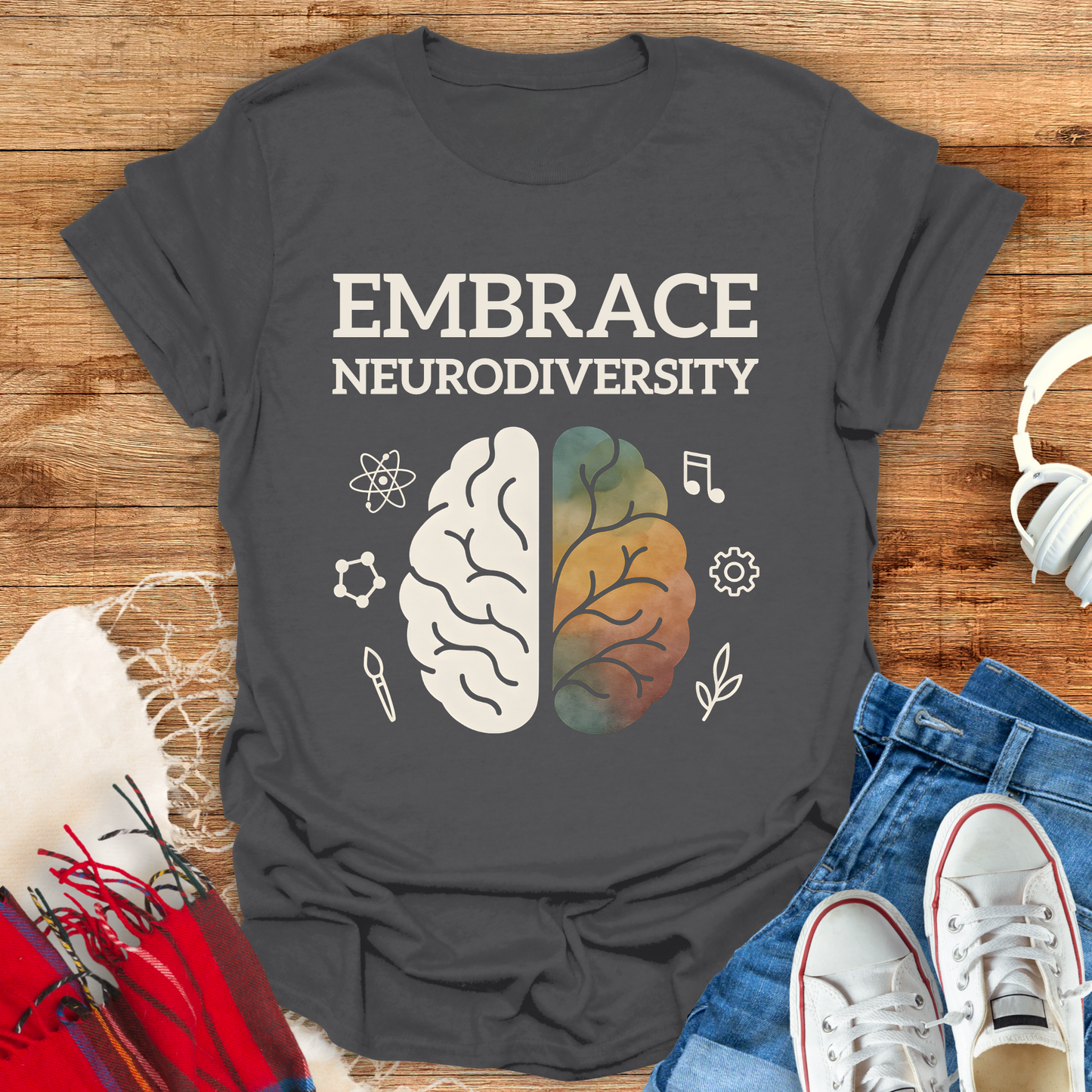Embrace Neurodiversity Symbols T-Shirt